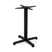 Base Tavolo Acciaio Peter Top Ghisa Nero Cm 55x55h73