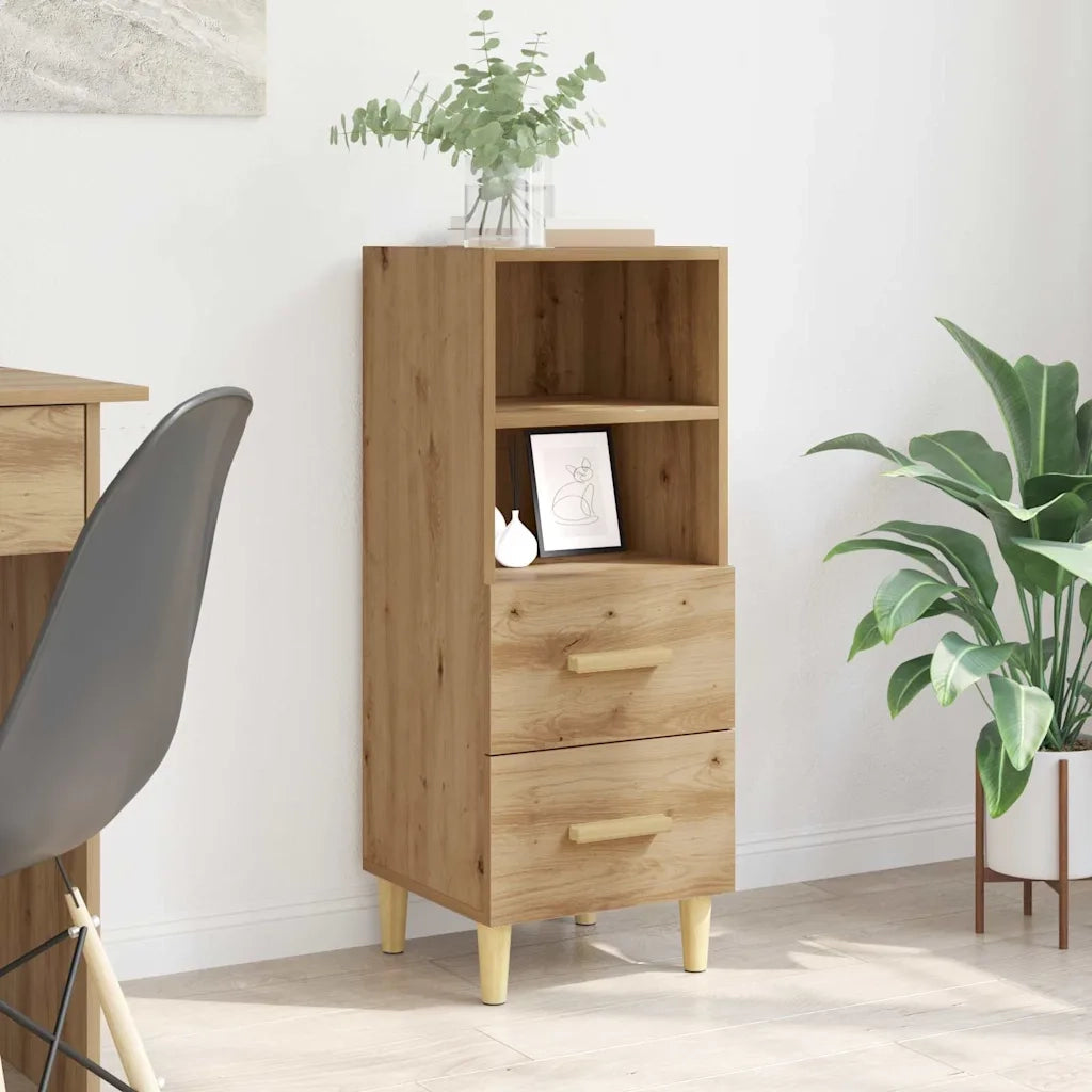 Credenza-Buffet-Armadio da cucina rovere artigianale 34 x 34,5 x 90 cm Legno multistrato 840447