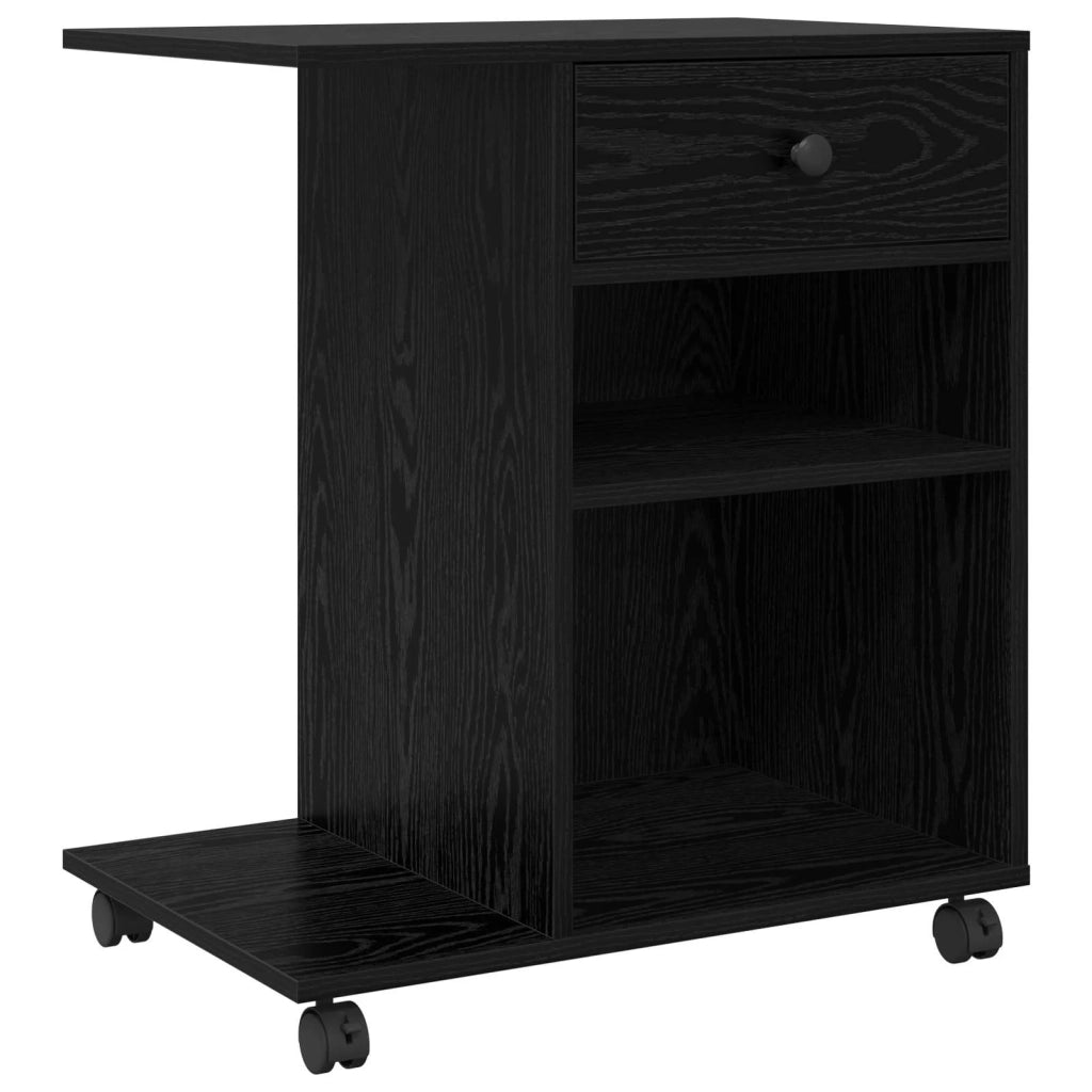 Supporto per Stampante Rovere Nero 60 x 40 x 68,5 cm 8004431
