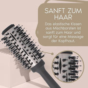 Föhnborstel a roncola professionale 33 mm per capelli lisci e curati con keratina e biotina