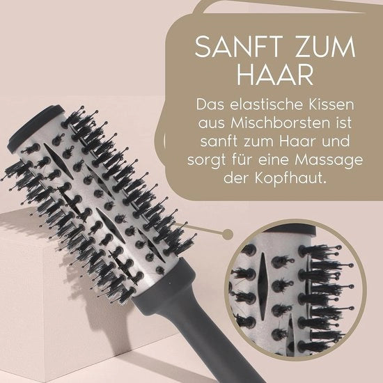 Föhnborstel a roncola professionale 33 mm per capelli lisci e curati con keratina e biotina