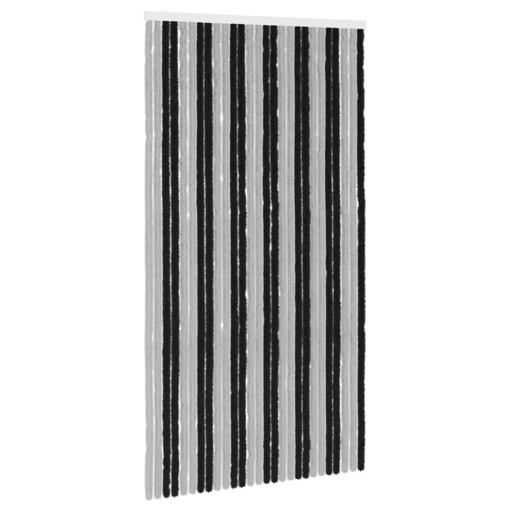 Tenda per insetti in chenille Grigio e Nero 118 x 220 cm 42034428
