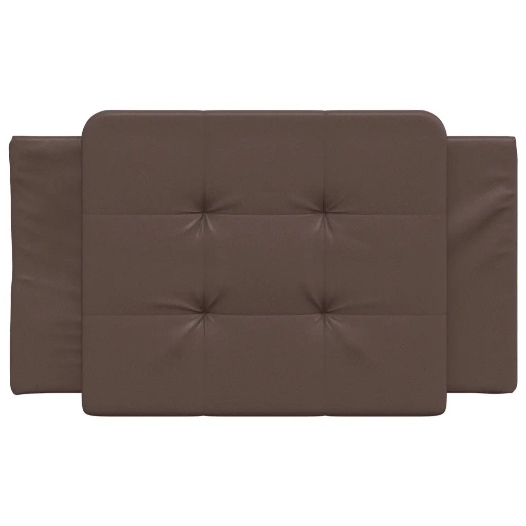 Cuscino Testiera Zadar Marrone 90 cm in Similpelle 374838