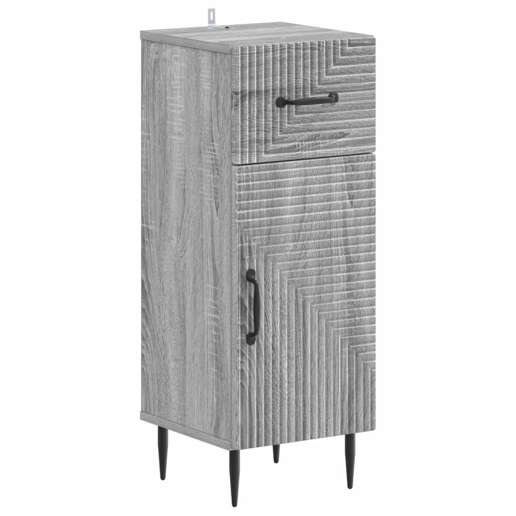 Set di Armadi da Bagno da 2 Pezzi HAARLEM Sonoma grigio 3417699