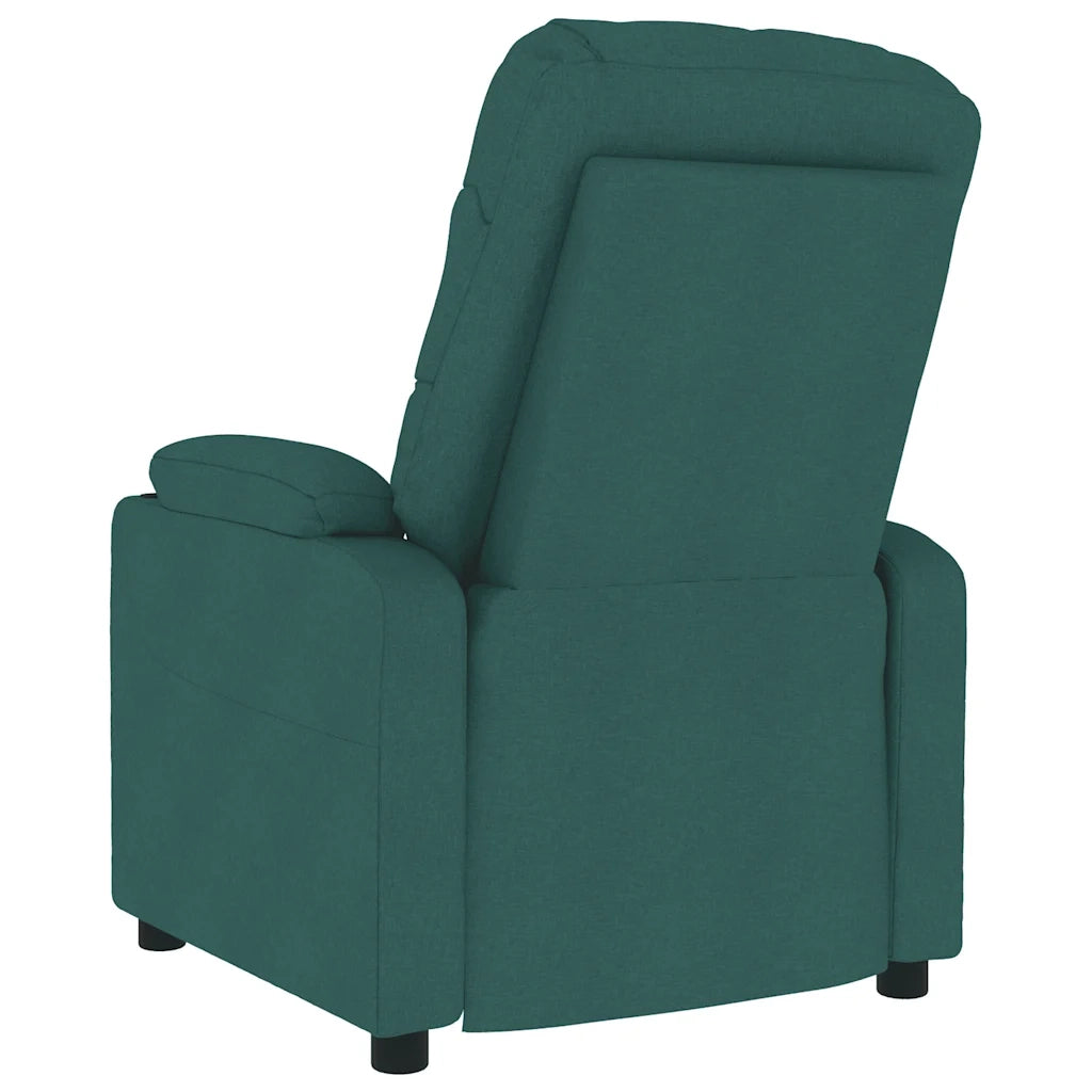 Poltrona Massaggiante Verde Scuro in Tessuto