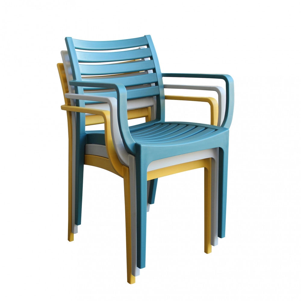 Poltrona Eveline 58,5x55,2x84 cm  in Polipropilene Giallo