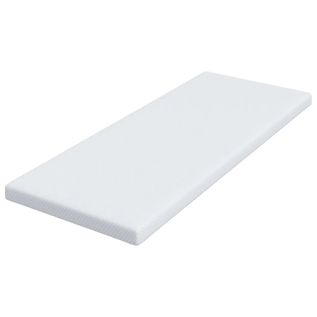 Topper per materasso Bianco 80 x 200 cm Tessuto Jacquard 4106232