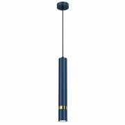 Lampada a sospensione Milagro Joker MLP7725 blu oro