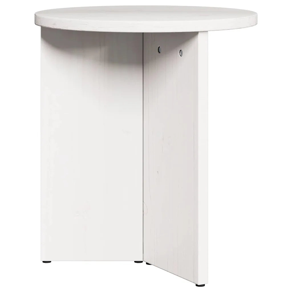 Tavolino da salotto 2 pcs Bianco Legno massello di pino 873551