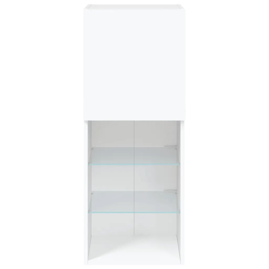 Mobile TV con Luci LED Bianco 40,5x30x102 cm 837057