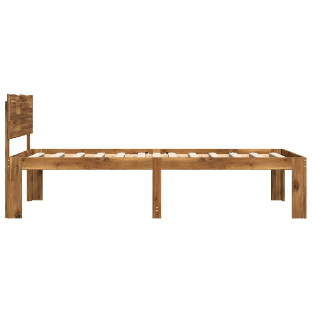 Letto Singolo con Testiera ROSTOCK Naturale 90 x 200 cm 903456