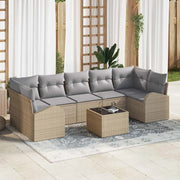Set Divano da Giardino Beige 55 x 55 x 37 cm polyrattan 3345960