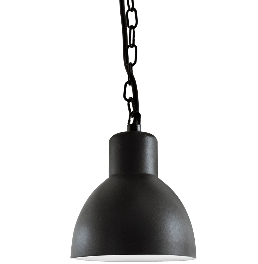 Lampada sospesa esterna ARNE E27 IP44 nero 10W Polux
