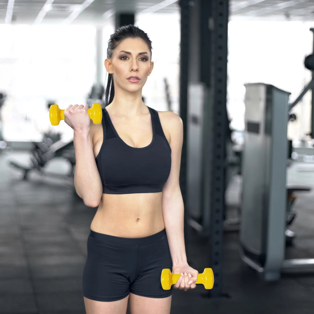 Set Manubri 10kg con Valigetta ¨C Xylo ¨C 4 Paia Colorati 2x0.5kg 2x1kg 2x1.5kg 2x2kg