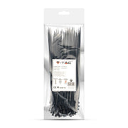 Tie per cavi - 2,5* 200 mm neri 100pcs/pacco