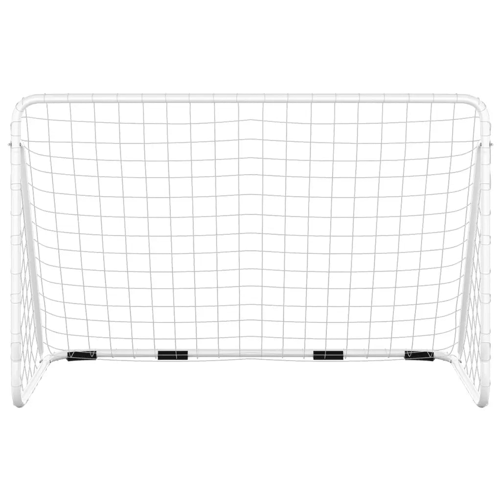 Porta da Calcio con Rete Bianca 180x90x120 cm in Acciaio CFW9203951