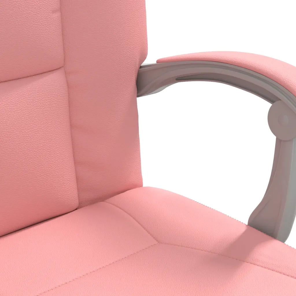 Poltrona da Ufficio Reclinabile Rosa in Similpelle 349643