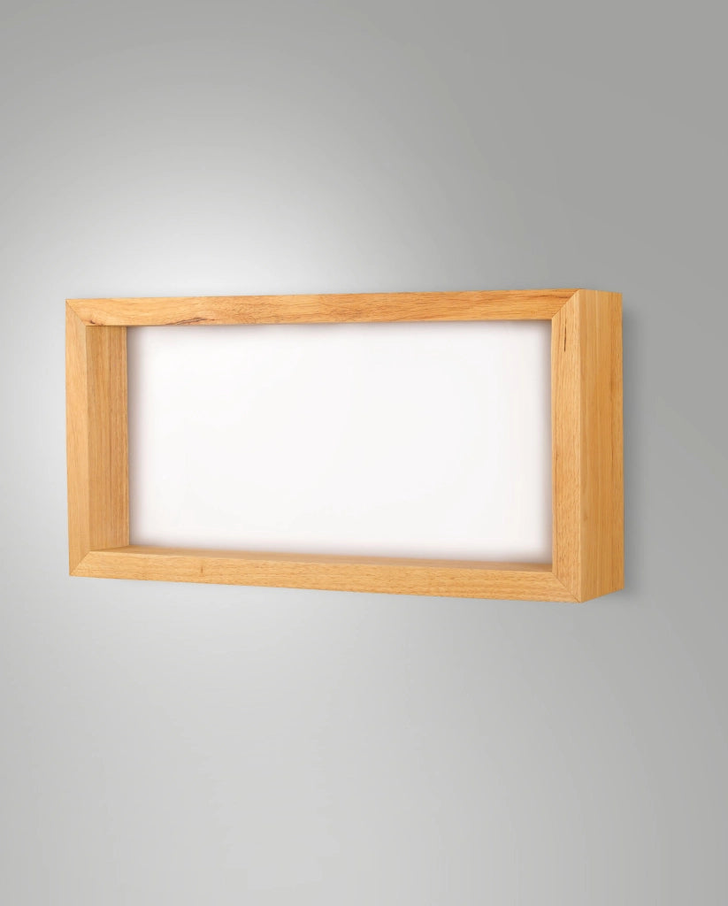 Lampada da parete Window 35W LED 3000K in Metallo e Legno finitura Quercia - Design Moderno ed Elegante per Illuminazione Interna 60.5cm