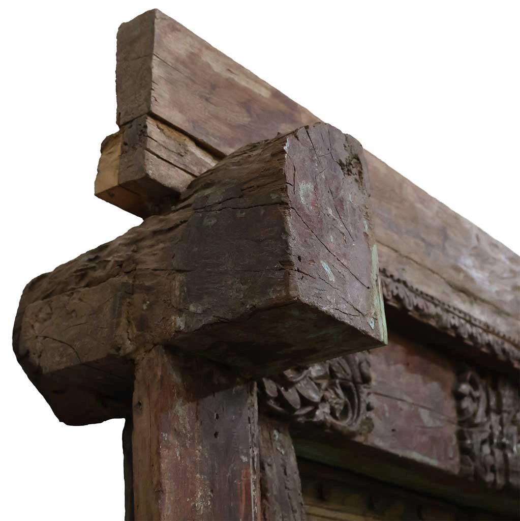 Porta in legno marrone 142x35x206h cm