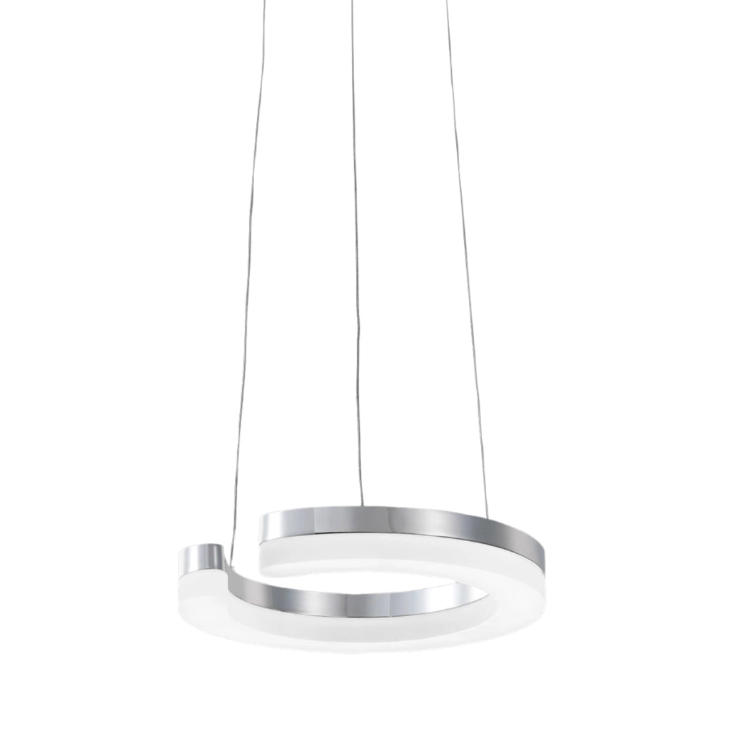 Lampada a sospensione Blunder Italux cromo LED 11,5W