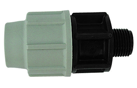 RACCORDO MASCHIO PLASSON PER TUBO POLIETILENE- 2 x 63- PLASS- pezzi 1