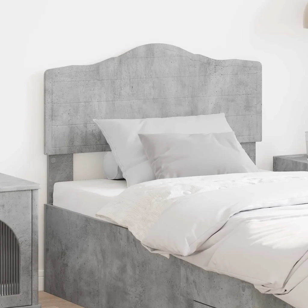 Testiera-Testata-Testiera Decorativa Grigio cemento 80 cm Legno multistrato 951817