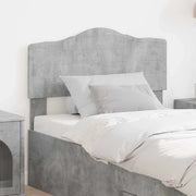 Testiera-Testata-Testiera Decorativa Grigio cemento 80 cm Legno multistrato 951817