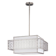 Lampada a sospensione Kenney argento caldo Feiss 3xE27