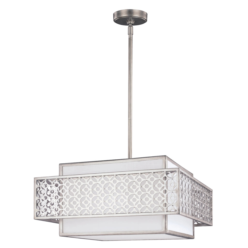 Lampada a sospensione Kenney argento caldo Feiss 3xE27