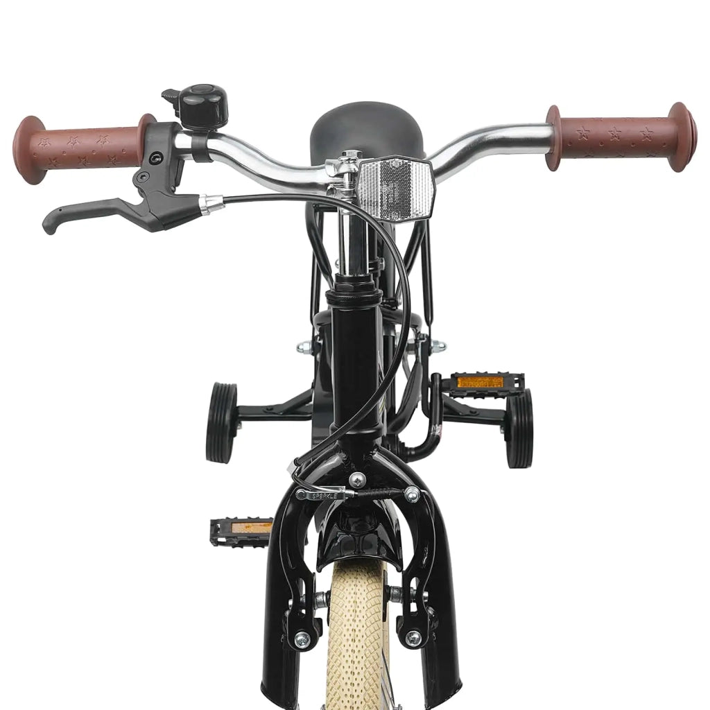 Bicicletta per Bambini 12 Pollici per bambini di 2-4 anni Nero 42009483