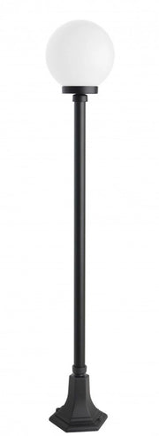 Lampada giardino SU-MA KULE 148cm sfera 20cm E27 nera IP43