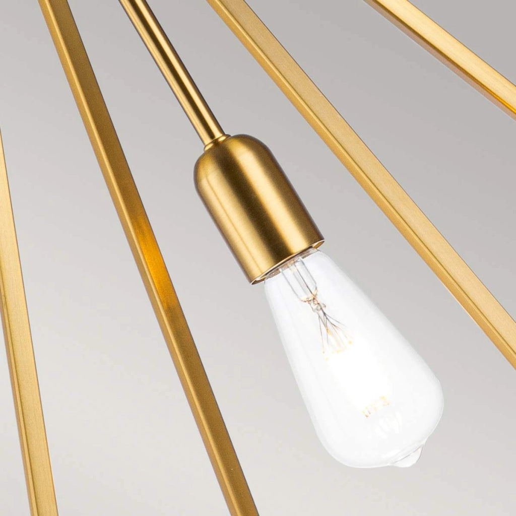 Lampada a sospensione Feiss Nico Ø49 ottone ossidato E27