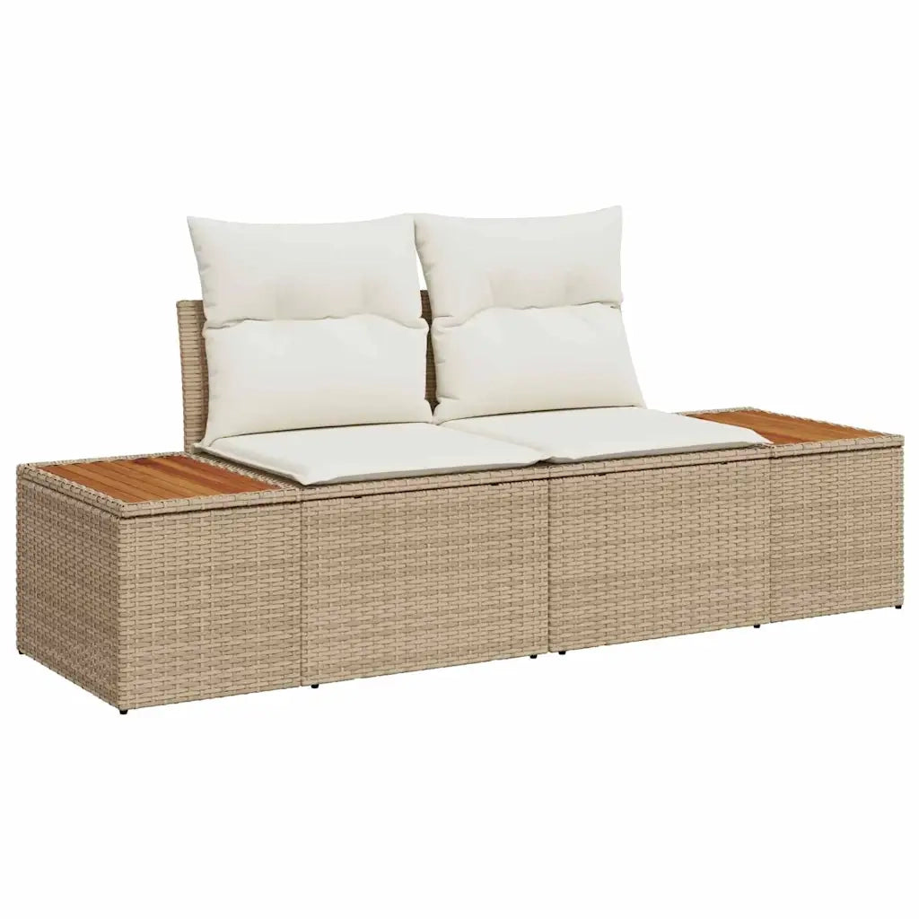 Set Divano da Giardino 7 pcs Beige polyrattan 3361413