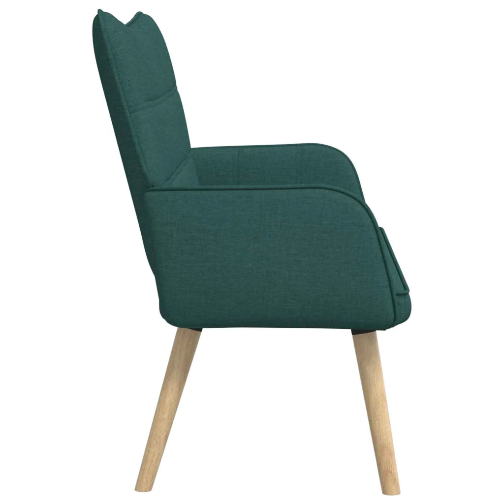 Sofa a Due Posti Verde Scuro 115 x 61 x 87 cm Tessuto 42028896