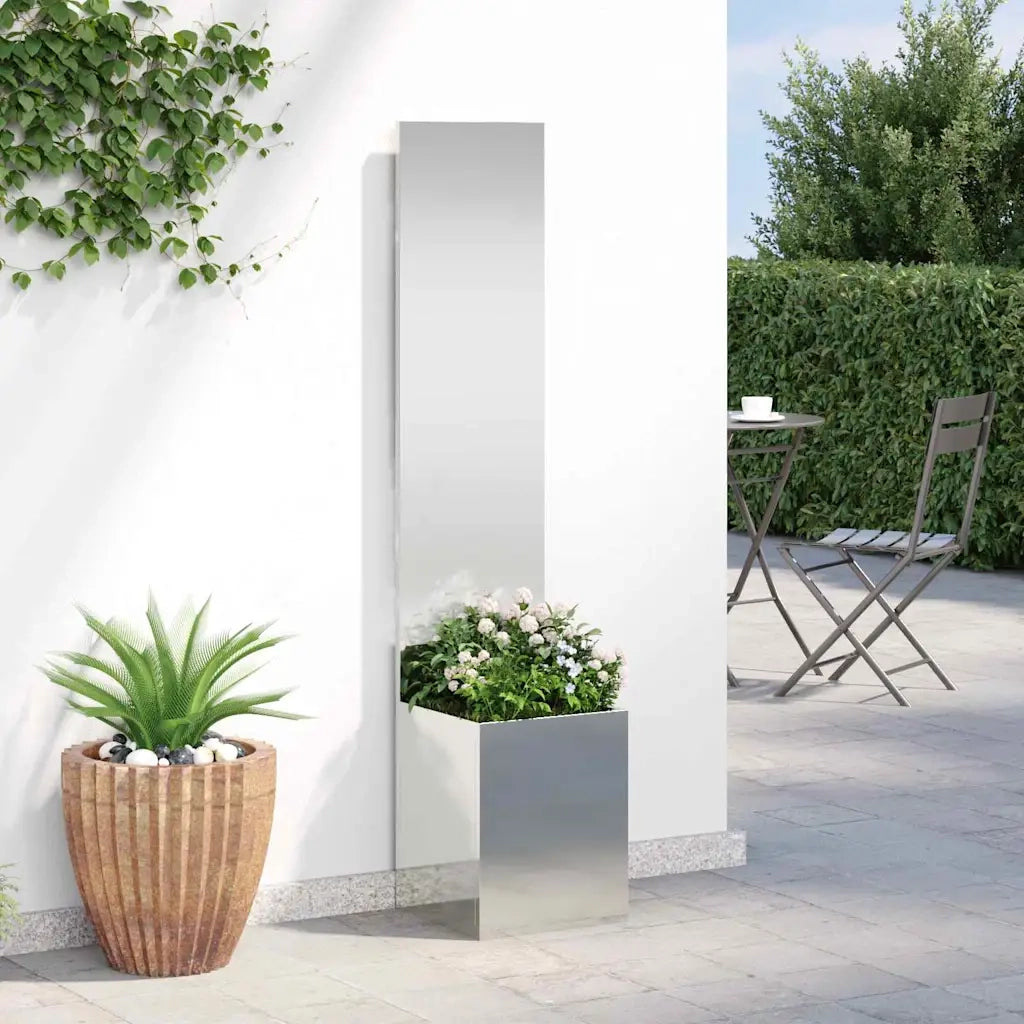 Schermo per privacy in giardino Traforo Argento 32 x 150 cm 876376