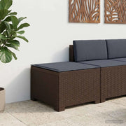 Divano da Giardino a 1 Posto con Cuscino Aspetto Rattan PP 8011767