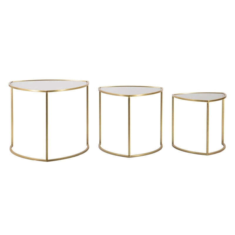 Tavolinetti Da Caffe' Triangle Set 3 Pz cm ø 60x50-50x45-40x40