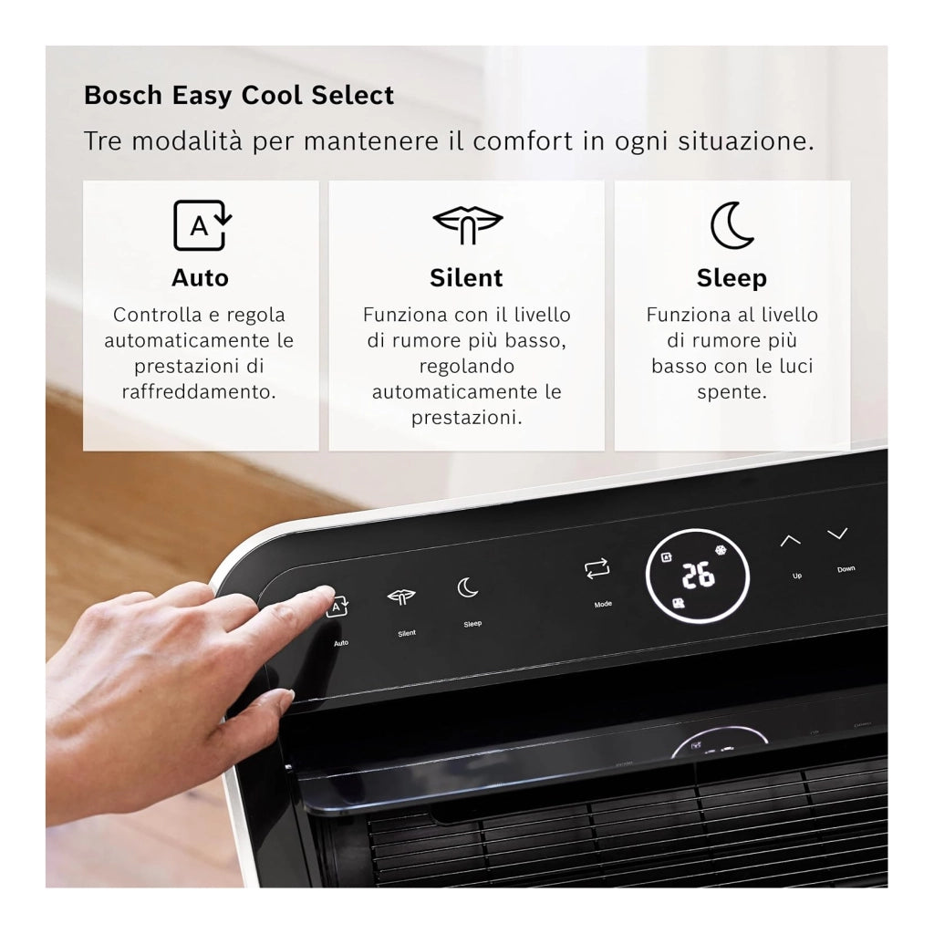 BOSCH COOL4000 CONDIZIONATORE PORTATILE 9000 BTU GAS R-290 CLASSE A+