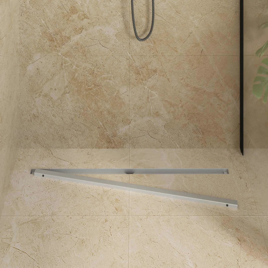 Scolascale per doccia a 360° con modello slim Argento 90 cm 42015989