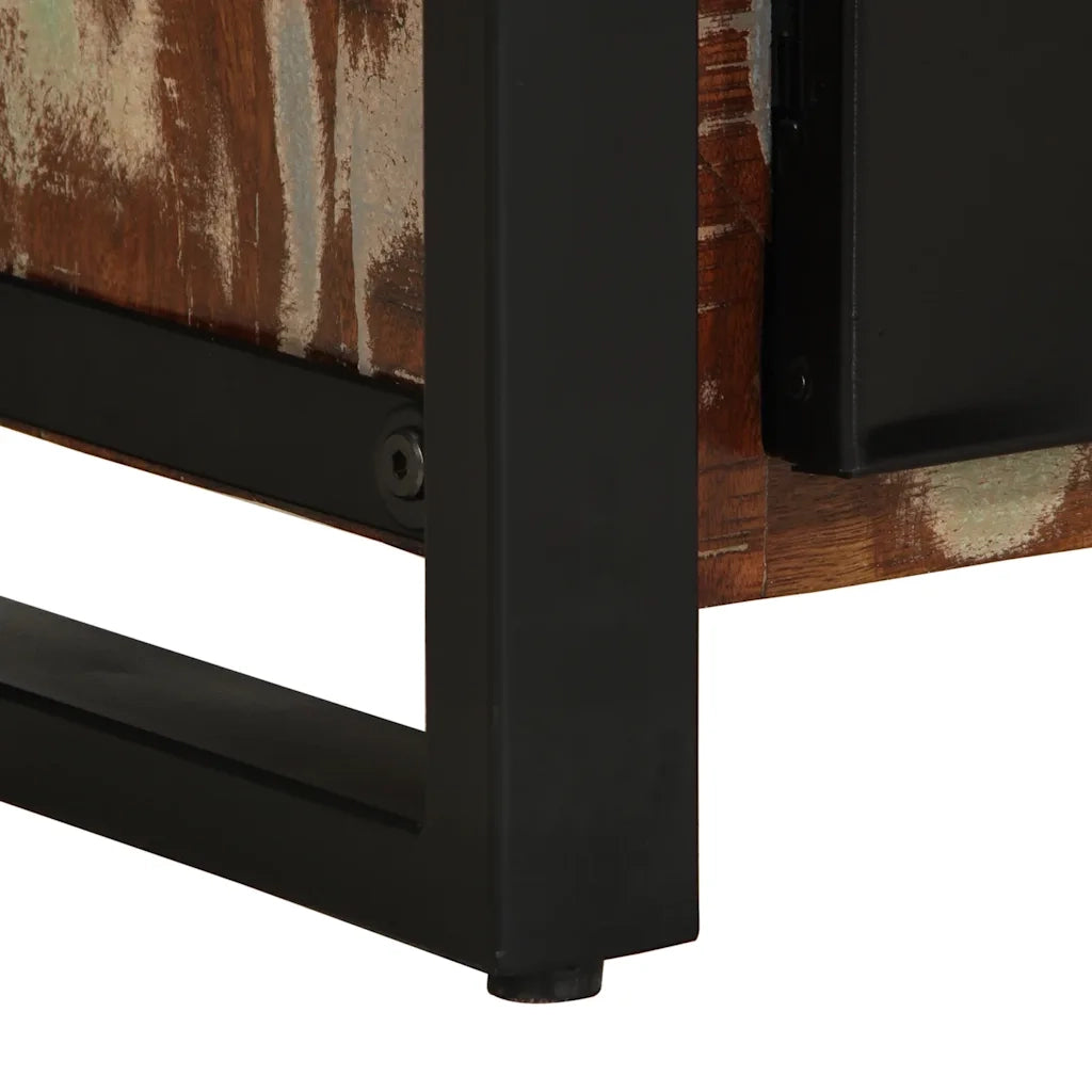 Comodini 2 pz Multicolore in Legno Massello di Mango Grezzo 4013562