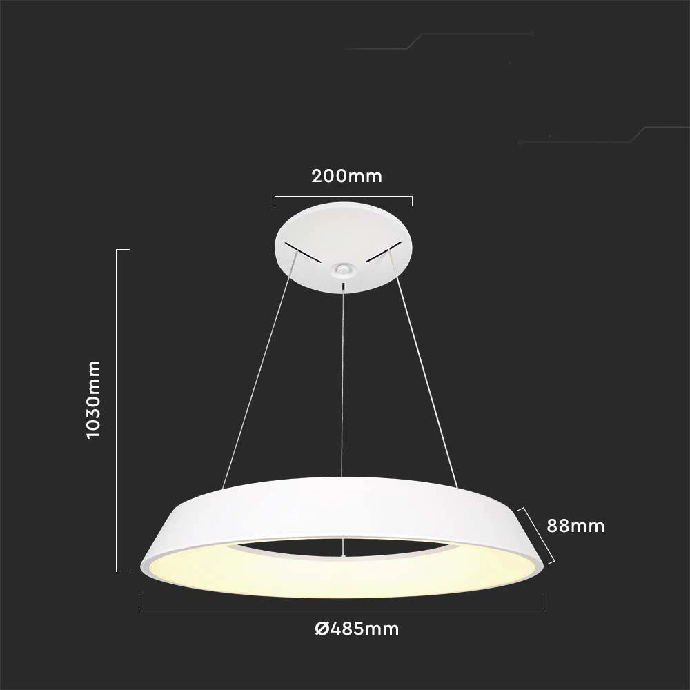 Lampada a sospensione LED V-TAC VT-7755 bianca 48W 3000K