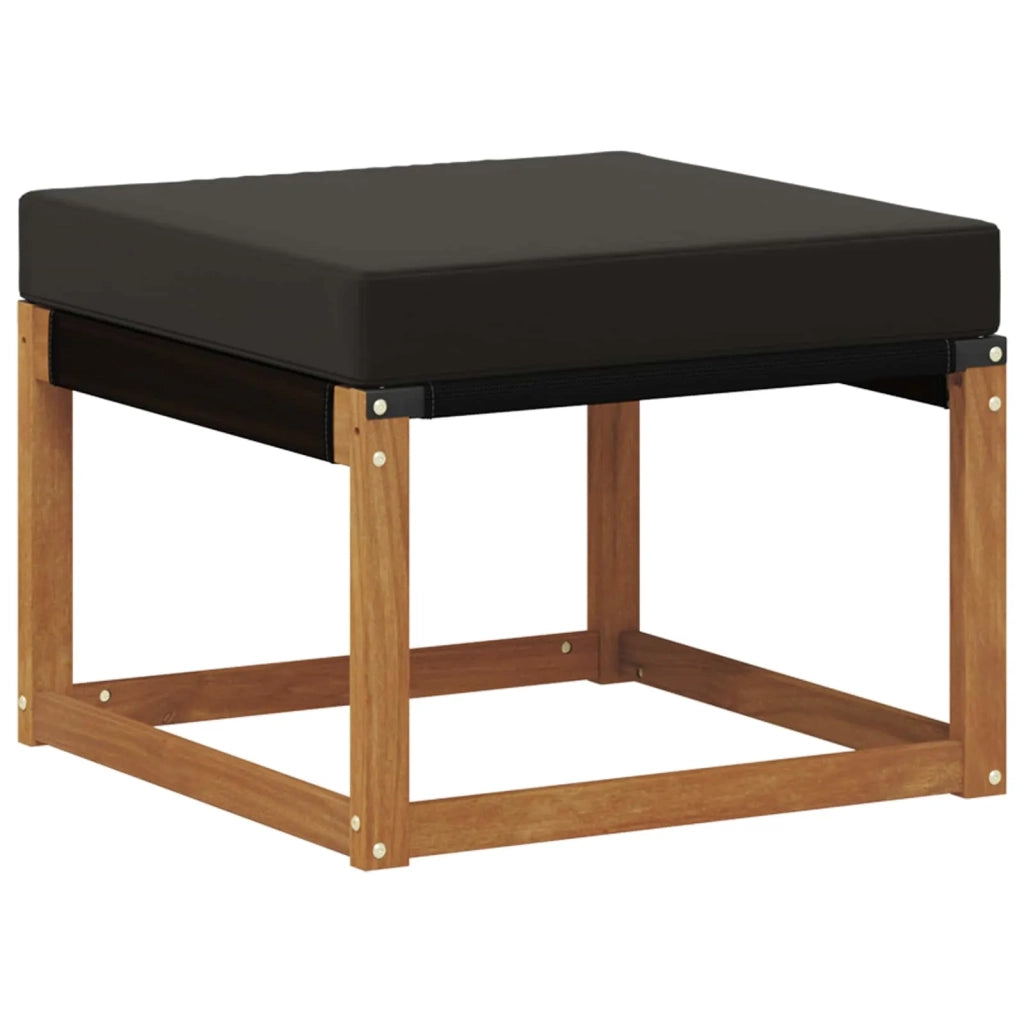 Set di divani da esterno con cuscino 9 pcs Naturale e Nero 3368971