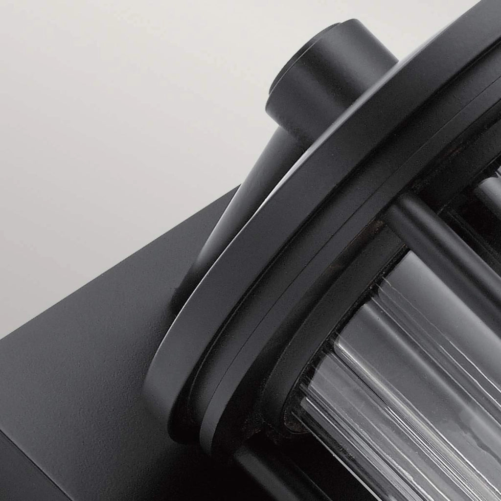 Applique da parete esterna nera IP44 E27 40W Barras Kichler