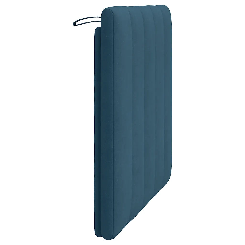 Cuscino Testiera-Cuscino per Testiera Hanko Blu 90 cm in Velluto
