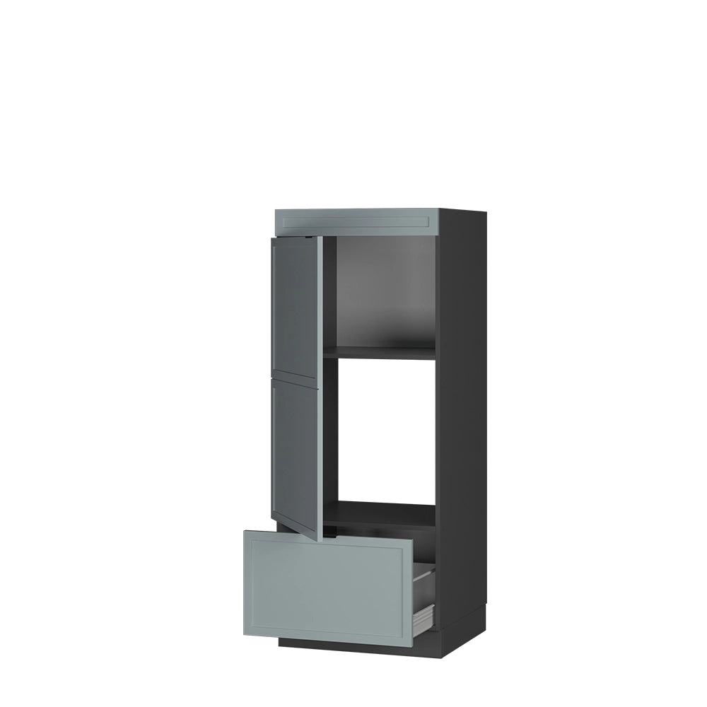 Mobile cucina microonde Fame-Line Blu-grigio chiaro/Antracite 60 cm Vicco