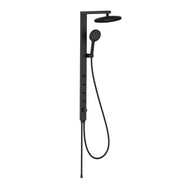 Colonna doccia 3 getti con deviatore 3 vie bodyjets nero Aquasanit - serie Phuket