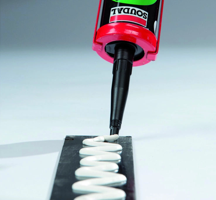Soudal ADESIVO DI MONTAGGIO ''T-REX 1+1 OMAGGIO'' EFFETTO VENTOSA gr. 380 - Bianco 6.00 pz