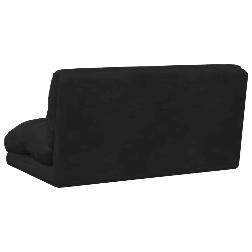 Sedia da Pavimento Nero 110 x 82 x 55 cm Velluto 42028215