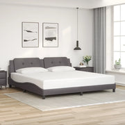 Giroletto senza Materasso Zadar Grigio 200x200 cm in Similpelle