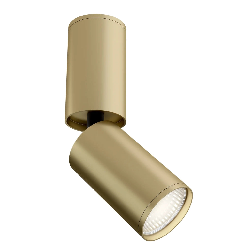 Maytoni lampada da soffitto moderna FOCUS S 1 luce GU10 oro metallo
